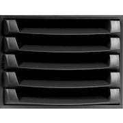 Exacompta Recycled Desktop Plastic 5 Drawer Set W347xD278xH271mm Black