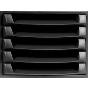 Exacompta Eco 5 Drawer Set Recycled Open Black