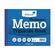 Silvine Triplicate Book Carbonless Taped Cloth Binding