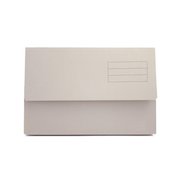 Exacompta Document Wallet Manilla Foolscap Half Flap 250gsm Buff (Pack 50)