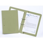 Exacompta Transfer File Manilla Foolscap Green 285gsm (Pack 25) TFM-GRNZ