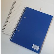 ValueX A5 Wirebound Laminated Notebook Ruled 100 Pages Blue (Pack 5)