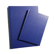 ValueX A4 Casebound Hard Cover Notebook Ruled 192 Pages Blue