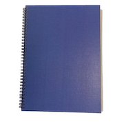 ValueX A4 Wirebound Hard Cover Notebook Ruled 160 Pages Blue