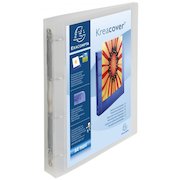 Exacompta Kreacover Ring Binder Polypropylene 4 O-Ring A4 Maxi 30mm Rings Frosted (Pack 12)