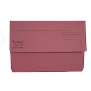 Exacompta Forever Document Wallet Manilla Foolscap Half Flap 290gsm Pink (Pack 25)
