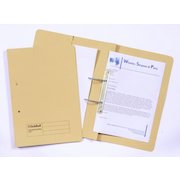 Guildhall Spring Pocket Transfer File Foolscap 420gsm Yellow (Pack 25)