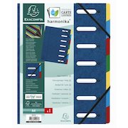 Exacompta Harmonika Multifile Manilla A4 7 Part 425gsm Blue