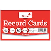 ValueX Record Cards Plain 127x76mm White (Pack 100)