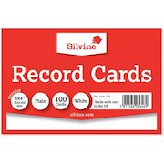 ValueX Record Cards Plain 152x102mm White (Pack100)