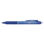 Pilot FriXion Clicker Erasable Retractable Gel Rollerball Pen 0.5mm Tip 0.25mm Line Blue (Pack 12)