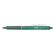 Pilot FriXion Clicker Erasable Retractable Gel Rollerball Pen 0.7mm Tip 0.35mm Line Green (Pack 12)