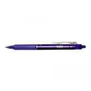Pilot FriXion Clicker Erasable Retractable Gel Rollerball Pen 0.7mm Tip 0.35mm Line Violet (Pack 12)