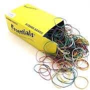 ValueX Rubber Elastic Band Assorted Sizes 454g Assorted Colours