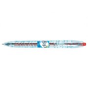 Pilot Begreen B2P Retractable Gel Rollerball Pen Recycled 0.7mm Tip 0.39mm Line Red (Pack 10)