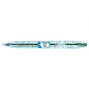 Pilot Begreen B2P Retractable Gel Rollerball Pen Recycled 0.7mm Tip 0.39mm Line Green (Pack 10)