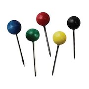 ValueX Map Pin Assorted Colours (Pack 100)