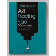 Clairefontaine Goldline Heavyweight A4 Tracing Pad 112gsm 50 Sheets