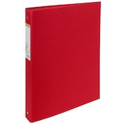 Forever 100% Recycled Ring Binder Paper on Board 2 O-Ring A4 30mm Rings Red (Pack 10)