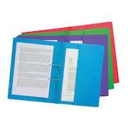 Forever Spring Pocket Transfer File Manilla Foolscap 300gsm Assorted (Pack 25)