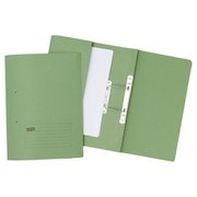 Forever Spring Pocket Transfer File Manilla Foolscap 300gsm Green (Pack 25)