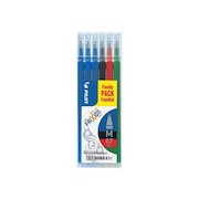Pilot Refill for FriXion Ball/Clicker Pens 0.7mm Tip Assorted Colours (Pack 6)