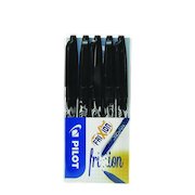 Pilot FriXion Ball Erasable Gel Rollerball Pen 0.7mm Tip 0.35mm Line Black (Pack 5)