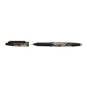 Pilot FriXion Ball Erasable Gel Rollerball Pen 1.0mm Tip 0.5mm Line Black (Pack 12)