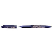 Pilot FriXion Ball Erasable Gel Rollerball Pen 1.0mm Tip 0.5mm Line Blue (Pack 12)
