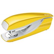Leitz WOW Half Strip Stapler Metal 30 Sheet Yellow 55021016