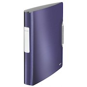 Leitz Active Style SoftClick Ring Binder Polypropylene 4 D-Ring A4 30mm Rings Blue (Pack 5) 42450069