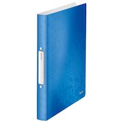 Leitz WOW Ring Binder Polypropylene 2 O-Ring A4 25mm Rings Blue Metallic (Pack 10) 42570036