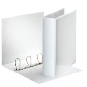 Esselte Essentials Presentation Ring Binder Polypropylene 4 D-Ring A4 50mm Rings White (Pack 10) 49705