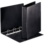 Esselte Essentials Presentation Ring Binder Polypropylene 4 D-Ring A4 40mm Rings Black (Pack 10) 49763