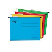 Rexel Classic A4 Suspension File Card 15mm V Base Assorted Colours (Pack 10) 2115585
