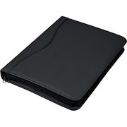 Alassio Rondo A4 Organiser File Leather Look Black 30070