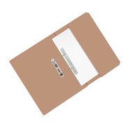 ValueX Pocket Transfer File Manilla Foolscap 285gsm Buff (Pack 25)