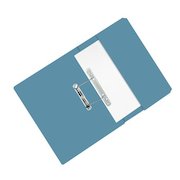 ValueX Pocket Transfer File Manilla Foolscap 285gsm Blue (Pack 25)