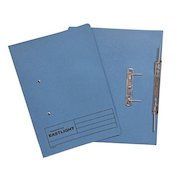 ValueX Transfer Spring File Manilla Foolscap 285gsm Blue (Pack 25)