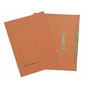 ValueX Transfer Spring File Manilla Foolscap 285gsm Orange (Pack 25)