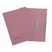 ValueX Transfer Spring File Manilla Foolscap 285gsm Pink (Pack 25)