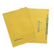 ValueX Transfer Spring File Manilla Foolscap 285gsm Yellow (Pack 25)