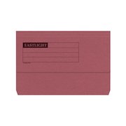 ValueX Document Wallet Manilla Foolscap Half Flap 285gsm Red (Pack 50)