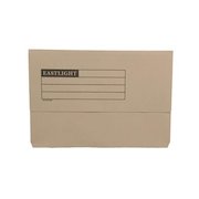 ValueX Document Wallet Manilla Foolscap Half Flap 250gsm Buff (Pack 50)