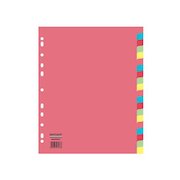 ValueX Divider 20 Part A4 155gsm Card Assorted Colours