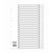 ValueX Index 1-20 A4 120 Micron Polypropylene White