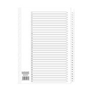 ValueX Index 1-31 A4 Card White with White Mylar Tabs