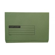 ValueX Document Wallet Full Flap Foolscap 270gsm Green (Pack 50) 45414DENT