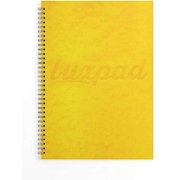 Silvine Luxpad Pressboard Notebook Twinwire Tinted Yellow Paper A4 Yellow (Pack 5) PRA4Y