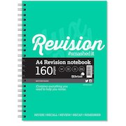 Silvine Revision Notebook Twinwire A4 Green (Pack 5) EX751